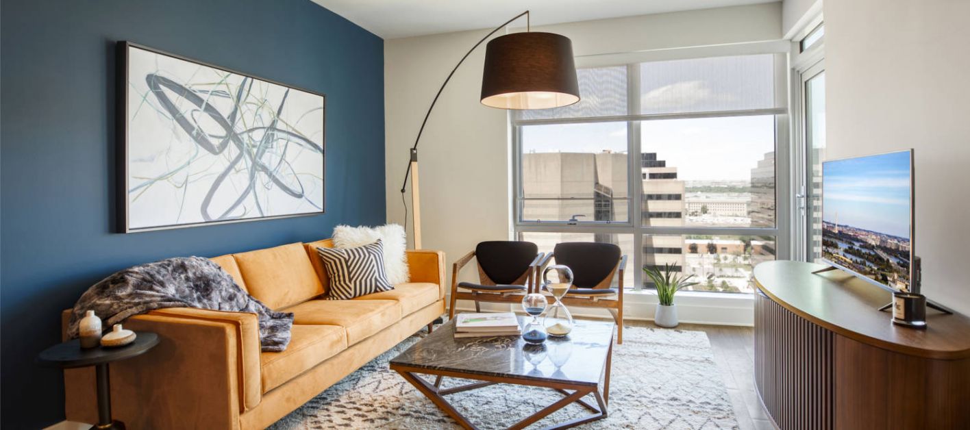 The Witmer Apartments - May 2019 - Living Room Model 1