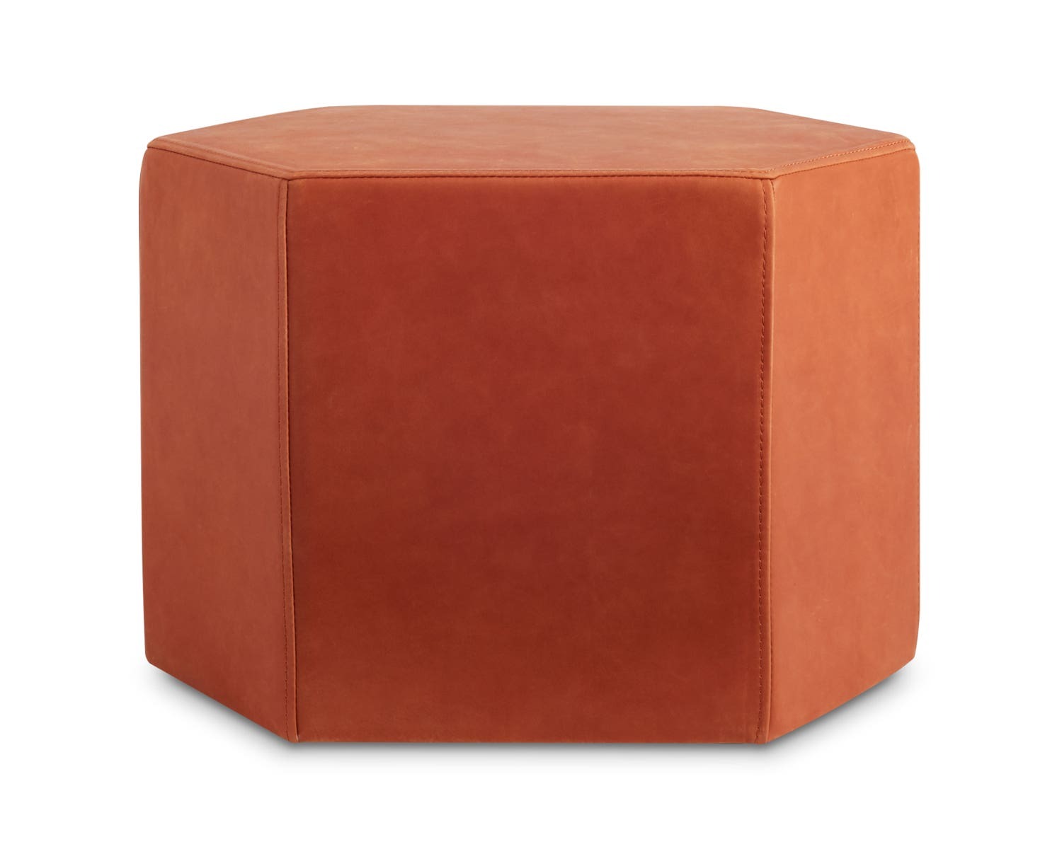 Hecks Leather Ottoman