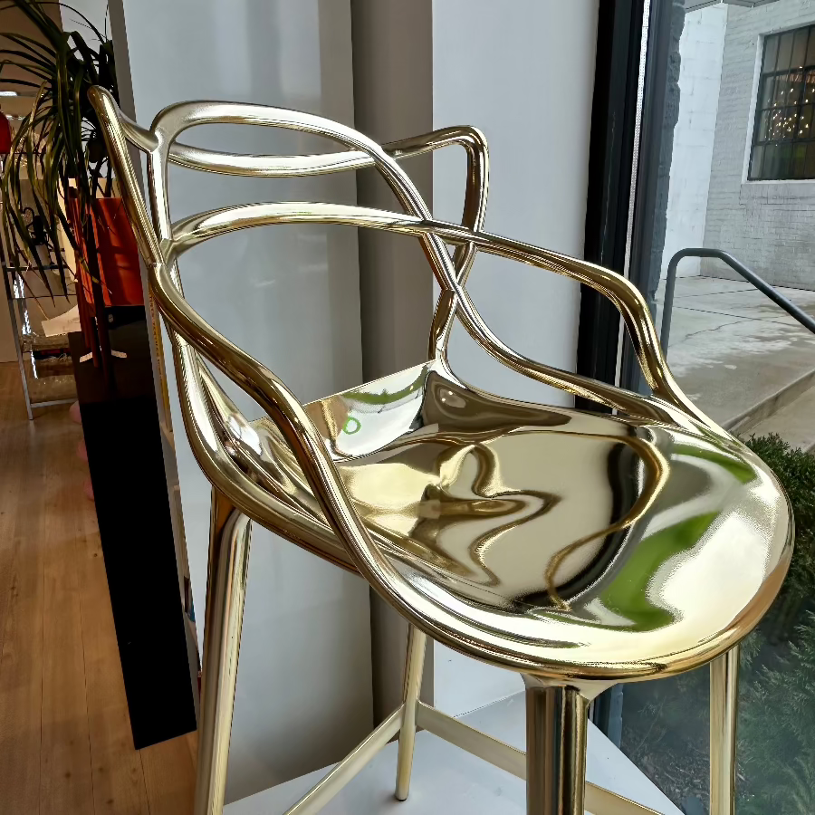 Gold Kartell Masters Stool  - Floor Model