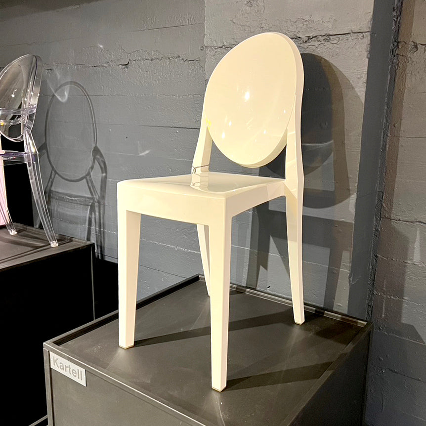 Victoria Ghost Chair in Glossy White