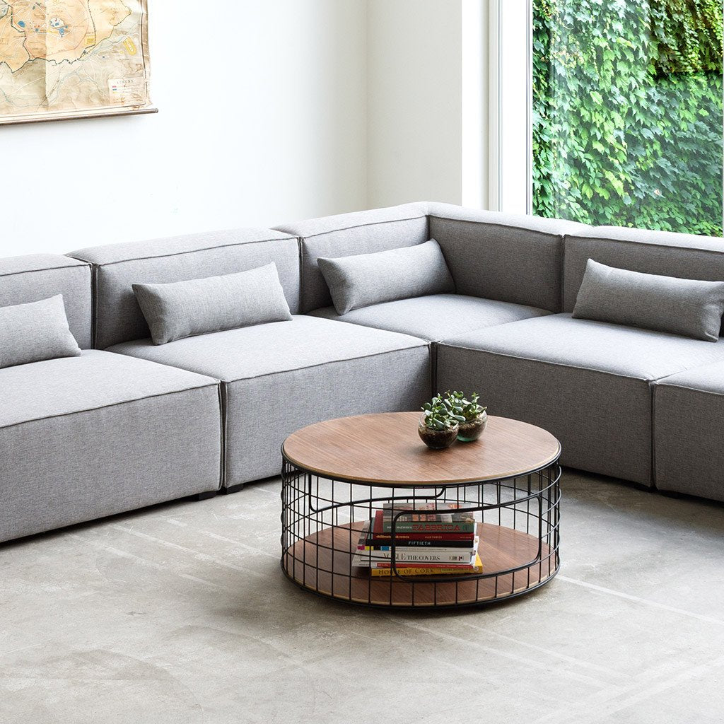 Gus* Modern Mix Modular 5 Piece Sectional - Design Distillery