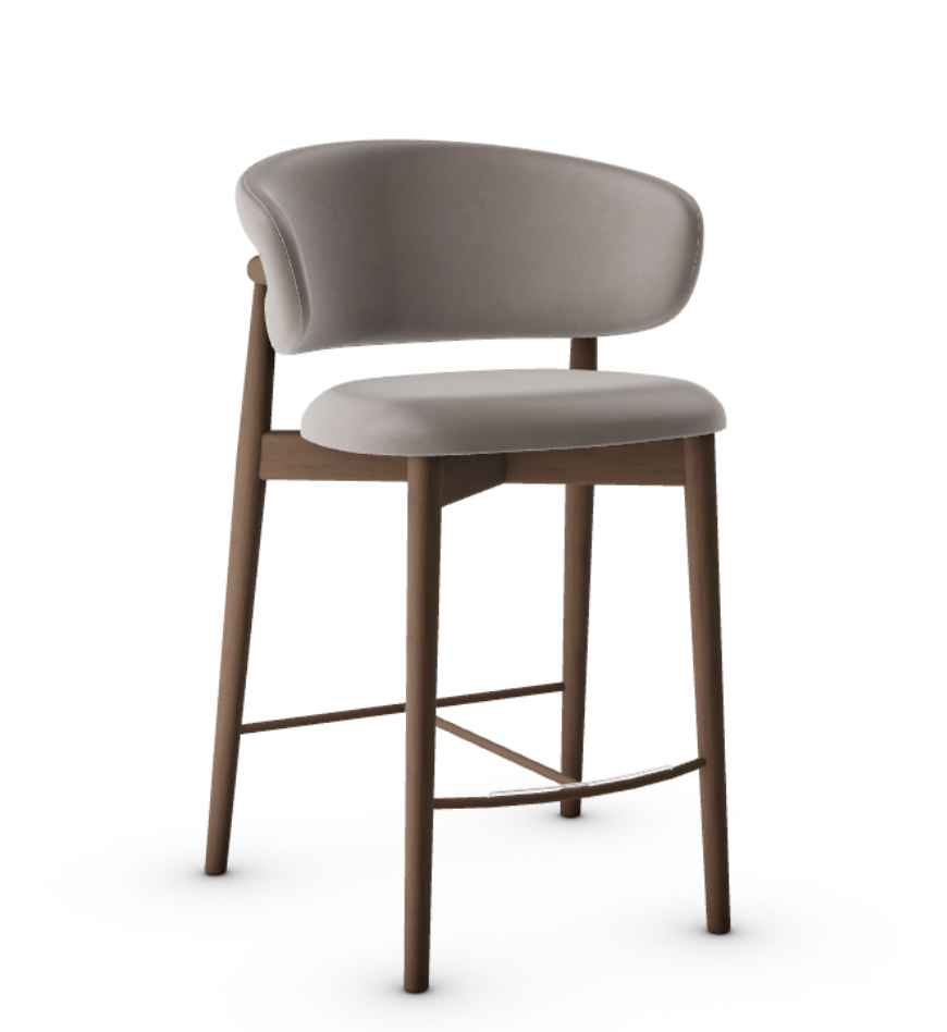 Oleandro Upholstered Padded-Seat Stool