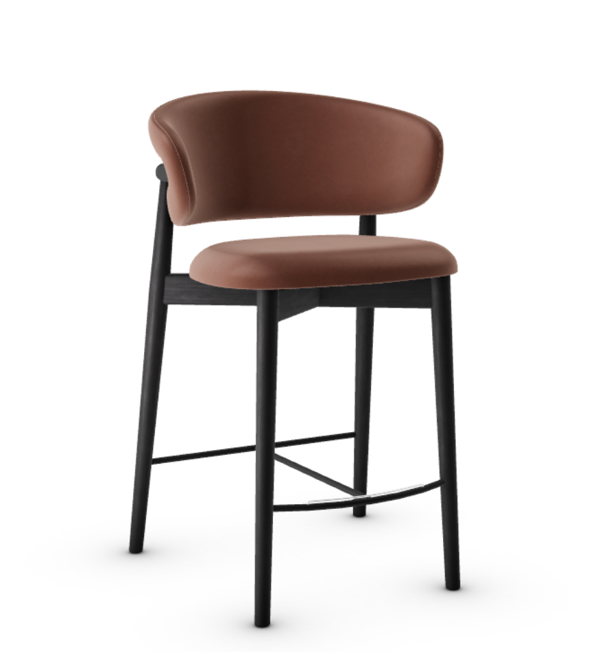 Oleandro Upholstered Padded-Seat Stool