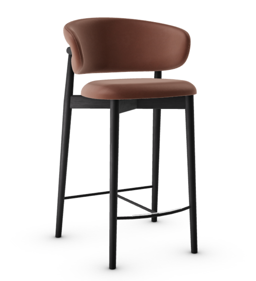 Oleandro Upholstered Padded-Seat Stool